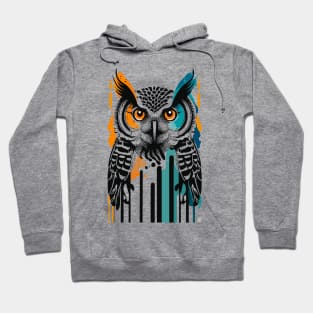 Owl Bauhaus retro style Hoodie